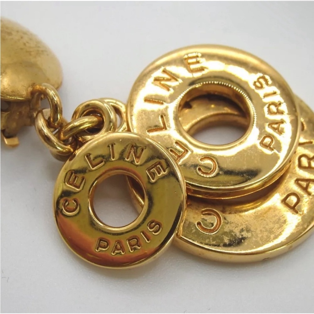 Celine Earrings PARIS Authentic Vintage - Picture 3 of 9